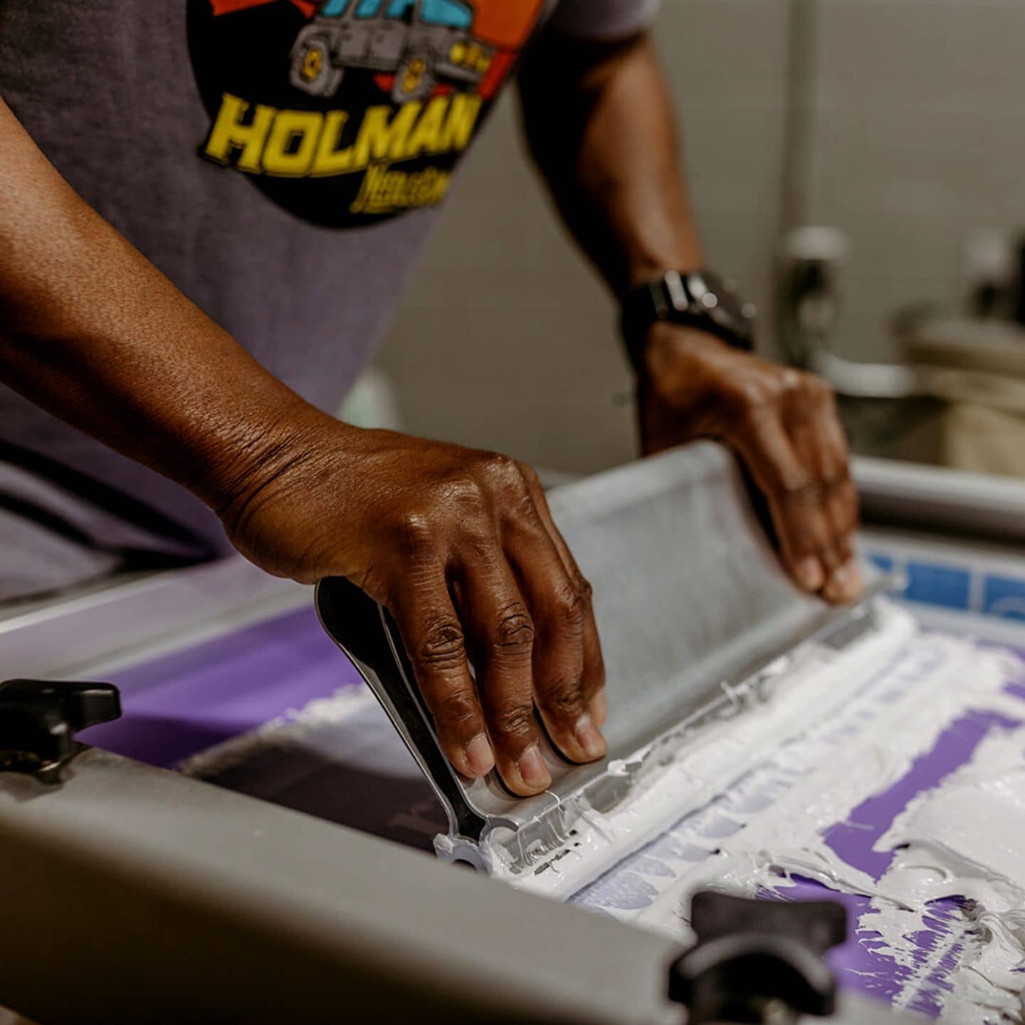 Custom Professional T-Shirt Screen Printing Embroidery ... Holman Needle Ink ... Gallery Photos (4)